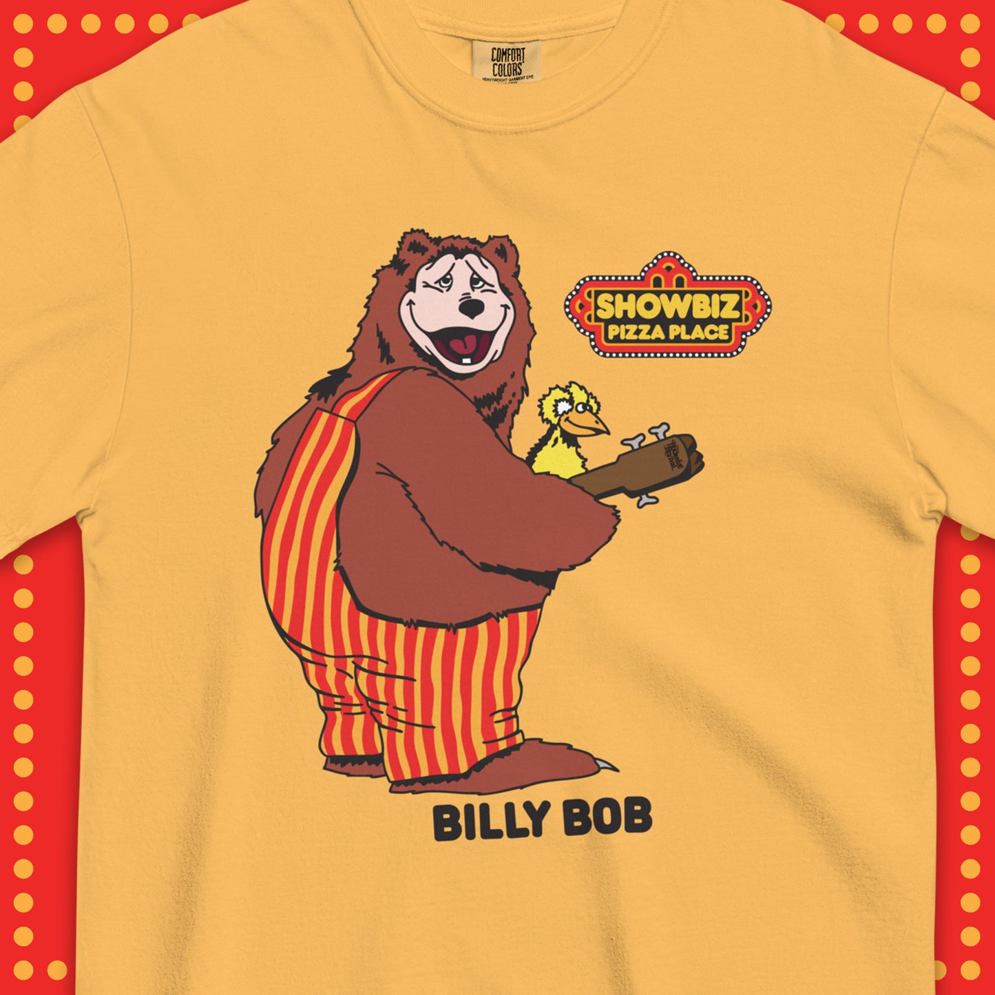 Showbiz Pizza Rock-afire Explosion Billy Bob Shirt
