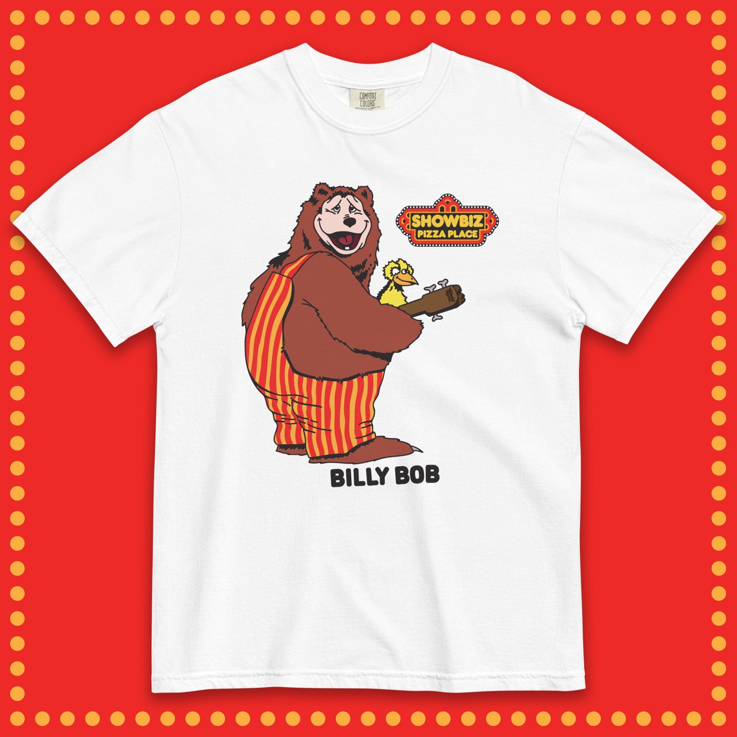 Showbiz Pizza Rock-afire Explosion Billy Bob Shirt