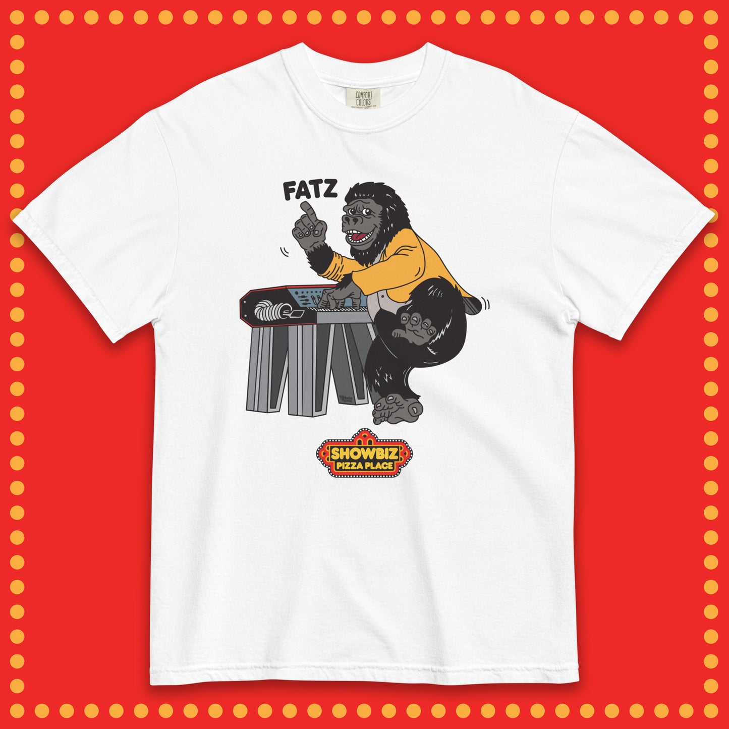 Showbiz Pizza Rock-afire Explosion Fatz Shirt