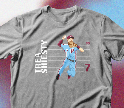 Phillies Trea Turner Shiesty Pixel Shirt