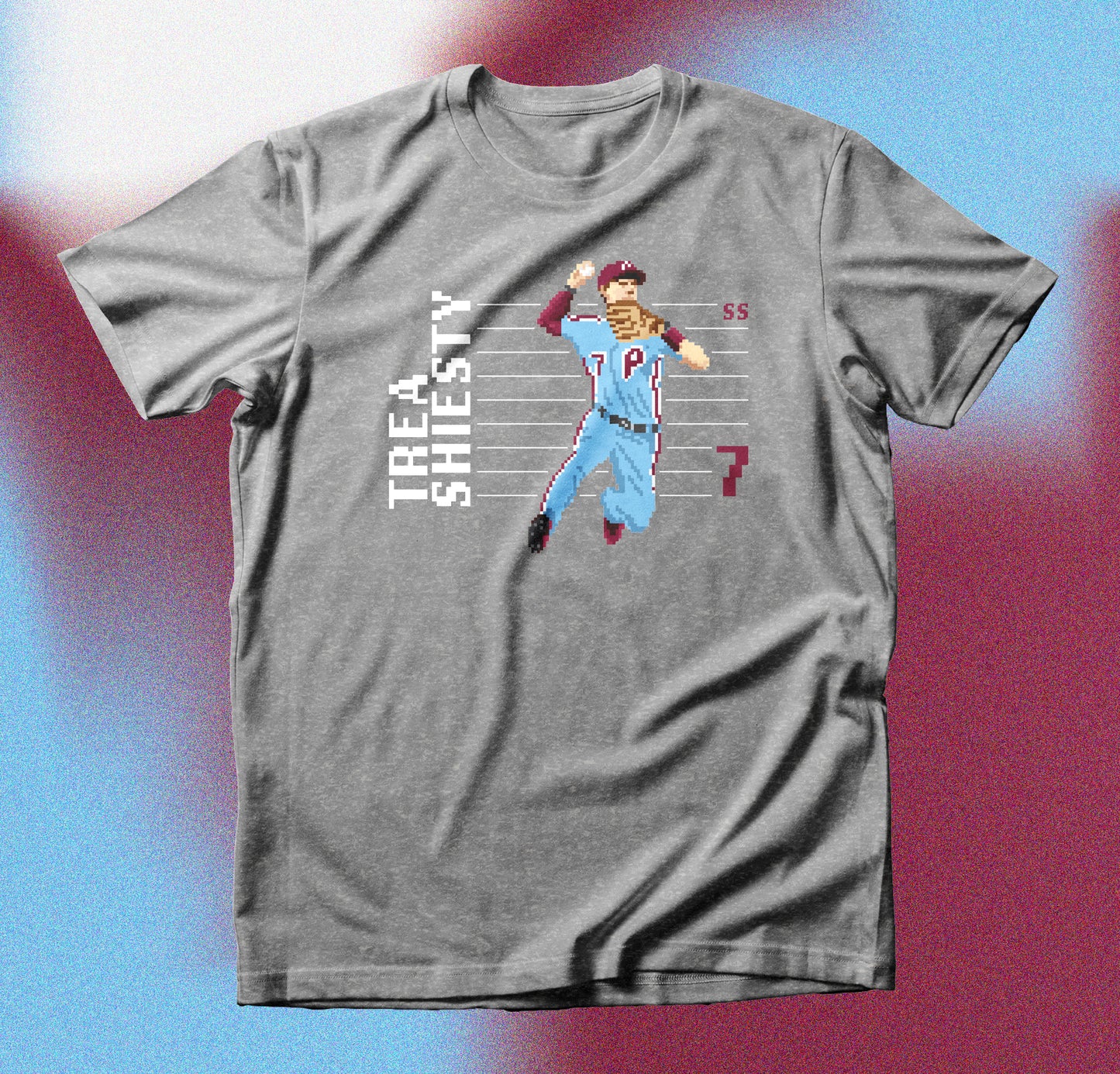 Phillies Trea Turner Shiesty Pixel Shirt