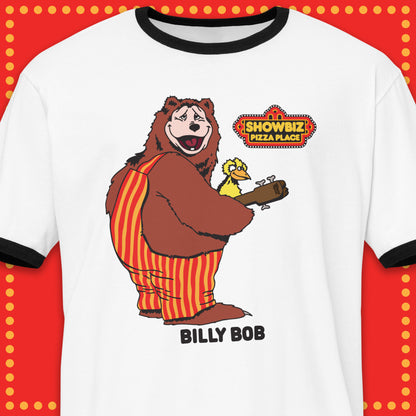 Showbiz Pizza Rock-afire Explosion Billy Bob Ringer Shirt