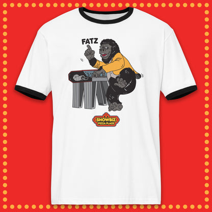 Showbiz Pizza Rock-afire Explosion Fatz Ringer Shirt