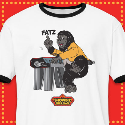 Showbiz Pizza Rock-afire Explosion Fatz Ringer Shirt