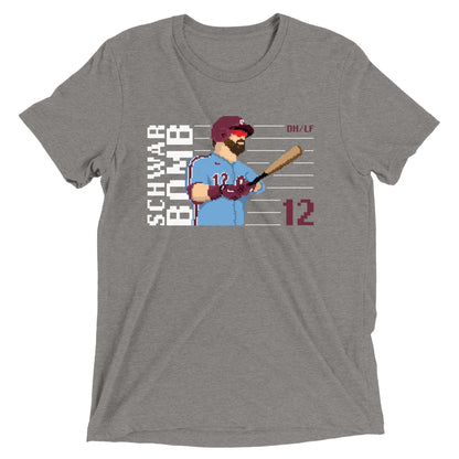 Kyle Schwarber Schwarbomb Pixel Shirt