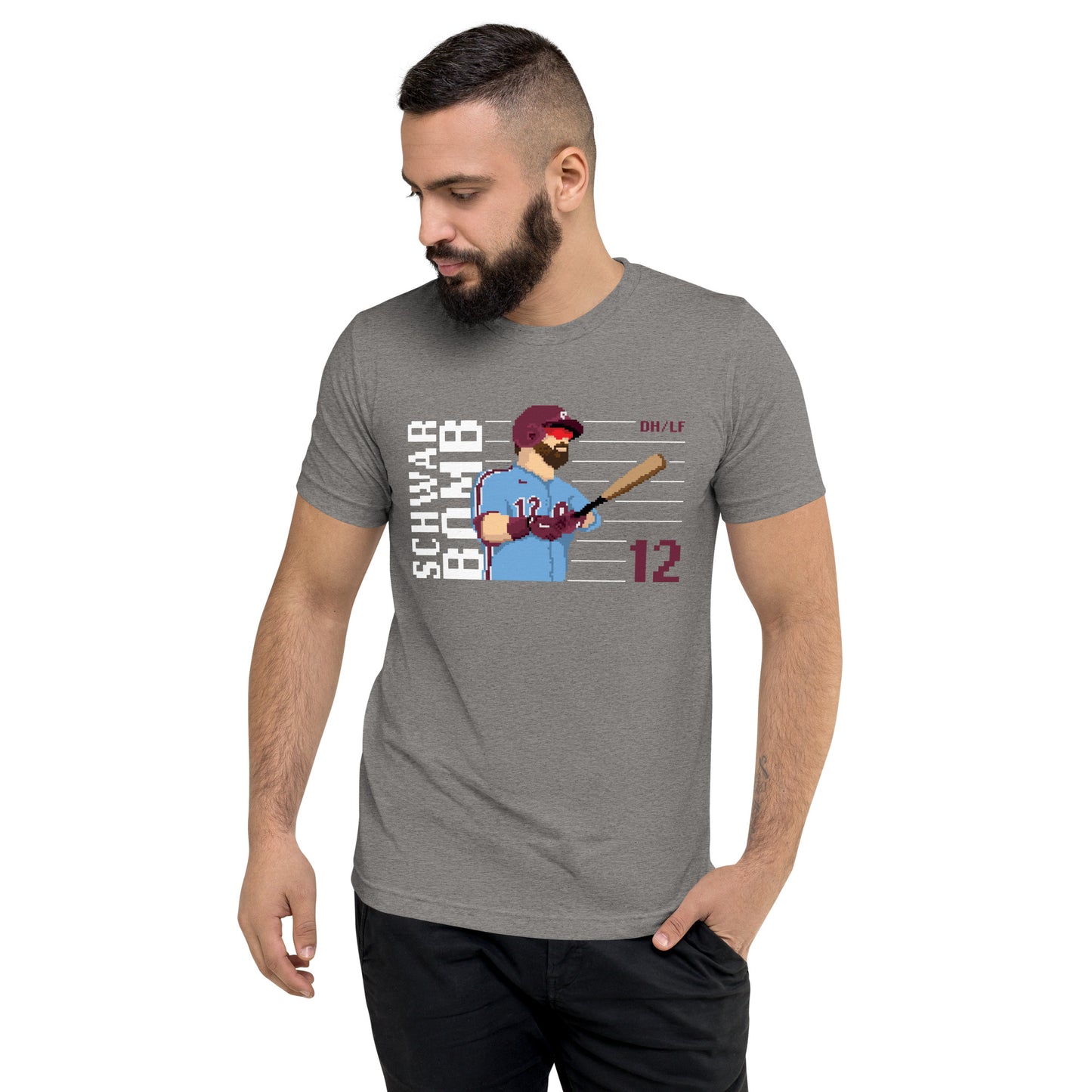 Kyle Schwarber Schwarbomb Pixel Shirt